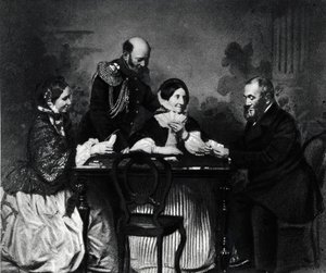 Game of Whist, St. Petersburg by Russian Photographer